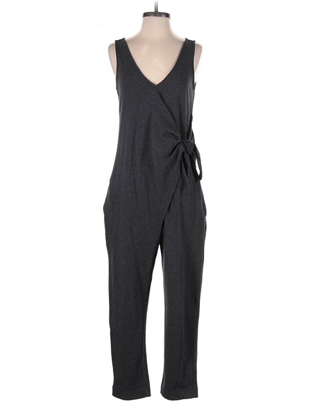 Anthropologie Saturday Sunday “Daytripper” Tie Waist Jumpsuit Gray Size S - Picture 4 of 6